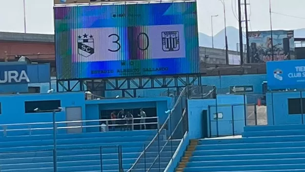 Sporting Cristal vs. Alianza Lima: Pantalla del estadio mostró el resultado del partido