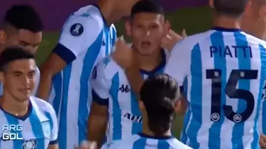 Revive aquí el primer gol de Racing | Video: ESPN.