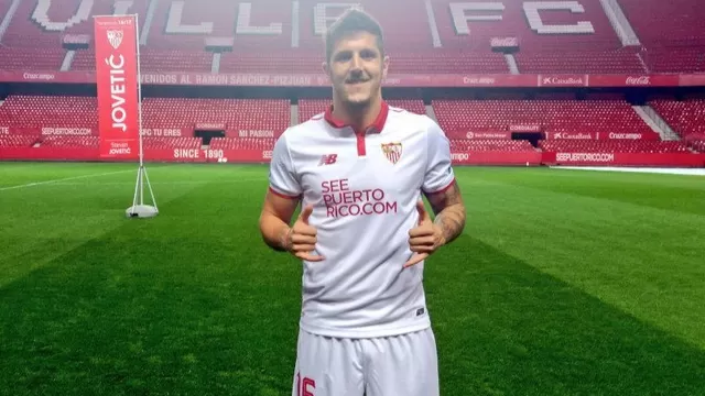 Stevan Jovetic llega al Sevilla. Foto: Sevilla FC