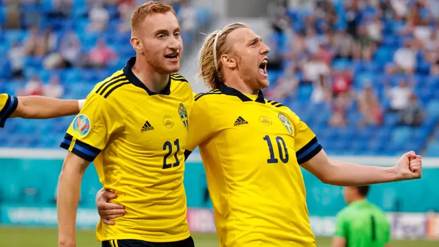 Suecia derrotó 3-2 a Polonia y avanzó a octavos en la Eurocopa 2020