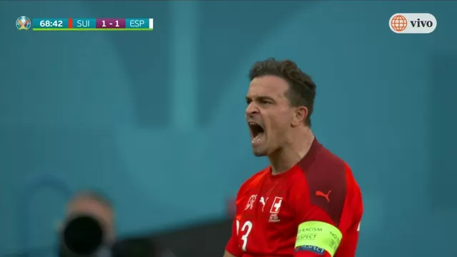 Mira aquí el gol de Xherdan Shaqiri en el Suiza vs. España. | Video; América TV