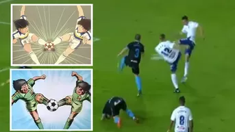 Supercampeones: futbolistas españoles imitaron tiro de Oliver Atom y Tom Misaki