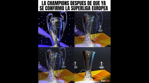 La Superliga Europea generó divertidos memes.