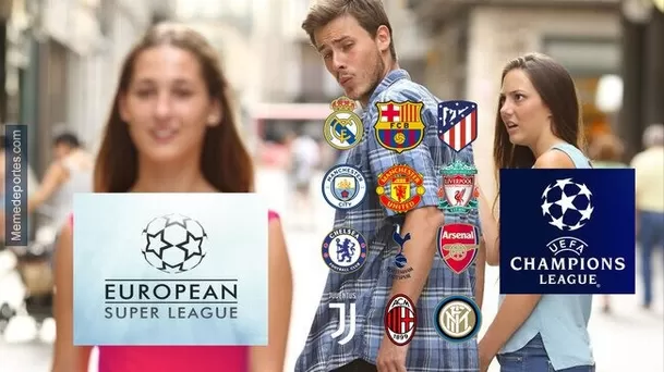 La Superliga Europea generó divertidos memes.