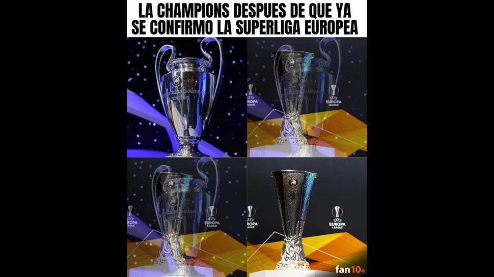 La Superliga Europea generó divertidos memes.