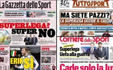 Superliga: La prensa italiana arremetió contra nuevo torneo europeo  - Noticias de superliga-europea