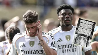Aurélien Tchouaméni rompió su silencio luego de la pelea con Federico Valverde en práctica de Real Madrid / Foto: 
