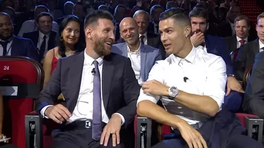 Messi y Cristiano estuvieron presentes en el sorteo de la Champions League. | Foto: AFP