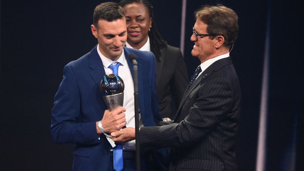 Lionel Scaloni. | Foto: AFP/Video: Canal N (Fuente: FIFA)