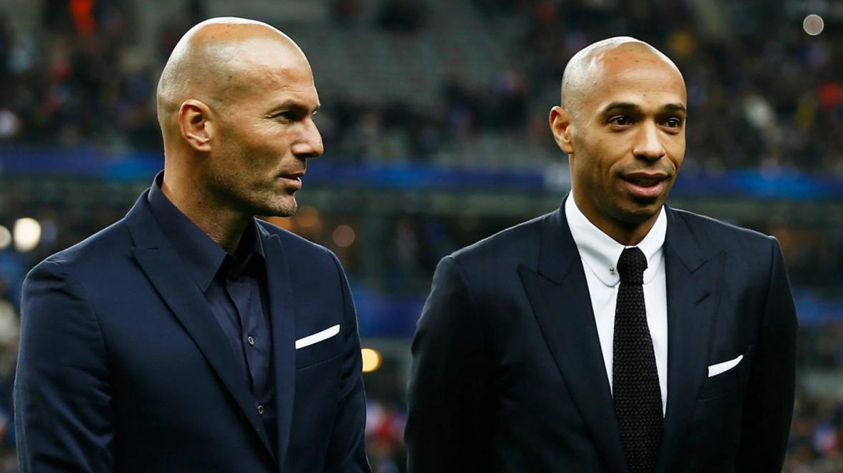 Zinedine Zidane y Thierry Henry (fuente: Goal.com)