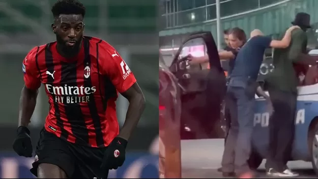 Tiémoué Bakayoko, futbolista del Milan, intervenido por la policía a punta de pistola