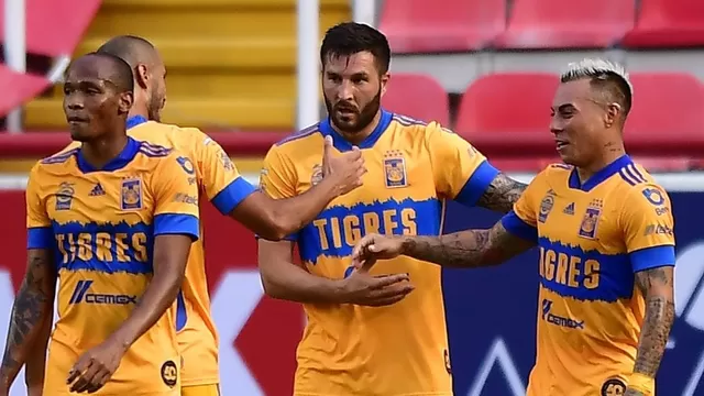 Ginac anotó un doblete y Eduardo Vargas marcó el otro tanto de Tigres. | Foto: Tigres