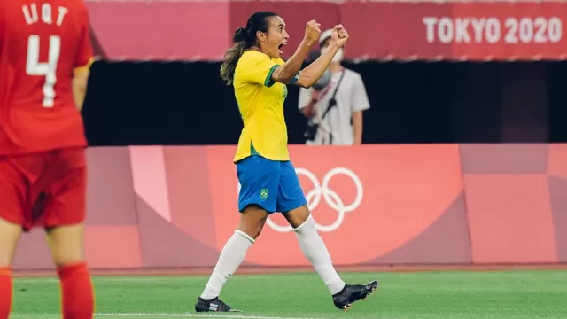 Tokio 2020: Brasil, con doblete de Marta Vieira, goleó 5-0 a China