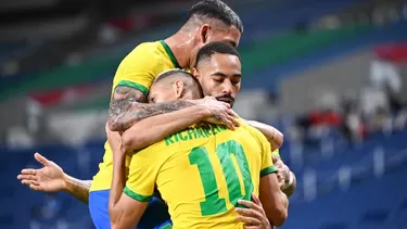 Brasil sigue en carrera hacia el oro olímpico | Foto: AFP.