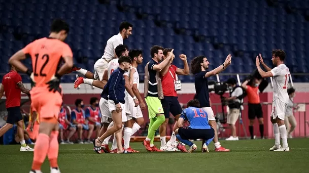  España ganó 1-0 a Japón en la prórroga y jugará la final de Tokio 2020 contra Brasil | Foto: AFP.