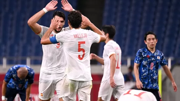  España ganó 1-0 a Japón en la prórroga y jugará la final de Tokio 2020 contra Brasil | Foto: AFP.