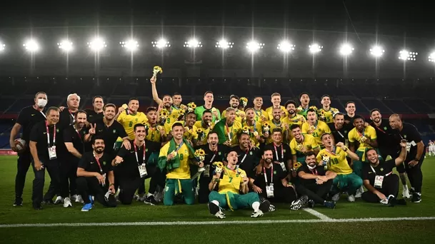  Brasil bicampeón olímpico tras ganar a España | Foto: AFP.