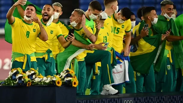  Brasil bicampeón olímpico tras ganar a España | Foto: AFP.