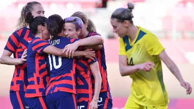 Tokio 2020: Con gol olímpico de Rapinoe, Estados Unidos venció 4-3 a Australia y ganó el bronce