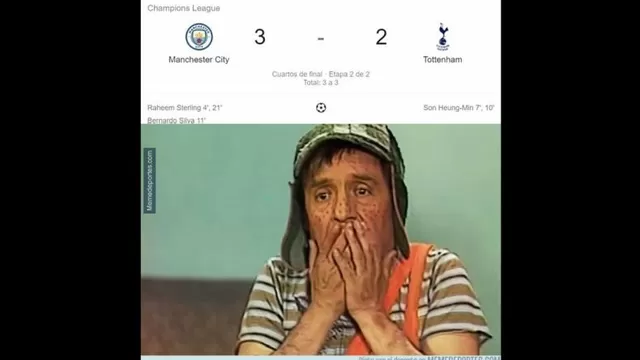 Los memes del Manchester City vs. Tottenham.-foto-2