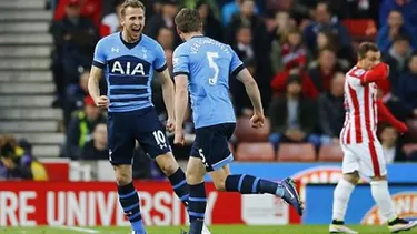 Tottenham goleó 4-0 al Stoke y todavía cree en el título de la Premier