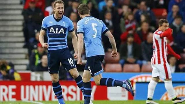 Tottenham goleó 4-0 al Stoke y todavía cree en el título de la Premier