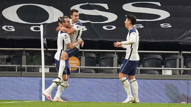 Tottenham venció 2-1 al Brighton con gol de Gareth Bale por la Premier League