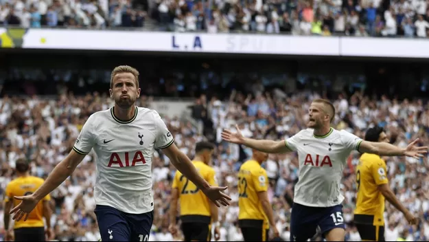 Kane se convirtió en hombre récord con gol triunfal de Tottenham ante 'Wolves'