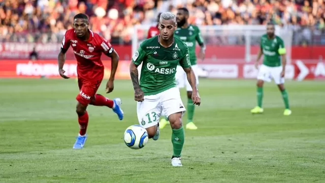 Miguel Trauco fue titular en su segundo partido en la Ligue 1 con Saint-Étienne. | Foto: Saint-Étienne
