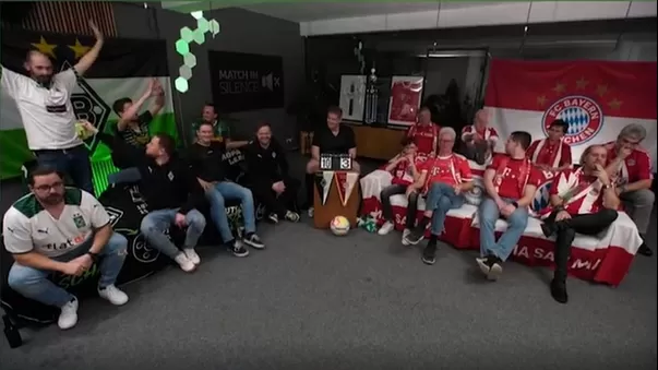 Das deutsche Fernsehen forderte die Fans auf, sich Mönchengladbach-Bayern schweigend anzusehen