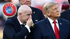 La UEFA evalúa iniciar acciones legales por la iniciativa del presidente de la FIFA, que habría buscado el apoyo de la administración Trump. | Reuters by Dylan Martinez