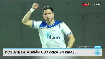 Ugarriza se lució tras marcar un doblete en el fútbol de Israel