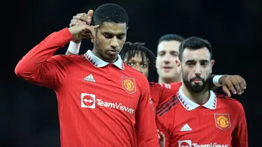 Marcus Rashford le dio la victoria al United. | Foto: AFP/Video: Espn