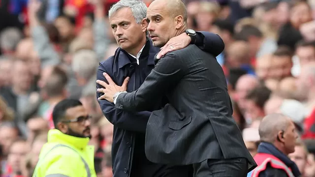Mourinho y Guardiola, duelo de entrenadores.