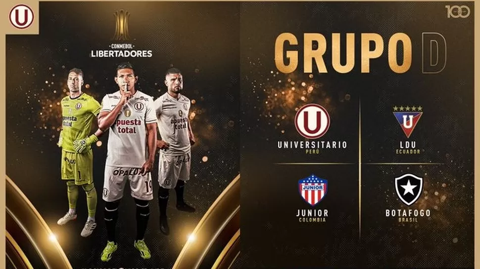 Grupo D de la Copa Libertadores 2024. | Foto: Universitario.