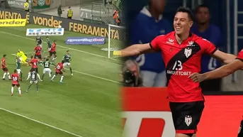 Diego Churín y el gol que le hizo a Palmeiras en el Brasileirao