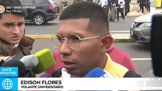 Edison Flores se mostró optimista previo al viaje a Ecuador / Foto: Captura / Video: América Deportes