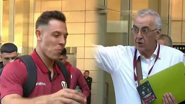 Jorge Fossati y plantel de Universitario salió rumbo al estadio Monumental para duelo con IDV / Canal N
