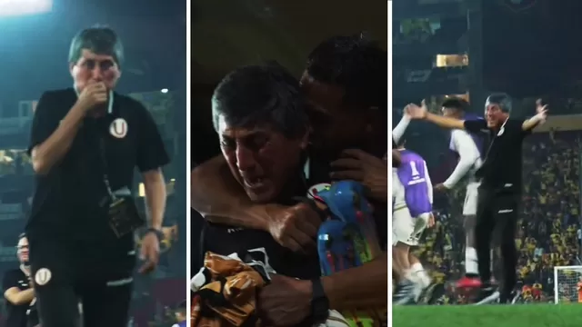 Universitario reveló la emotiva celebración de 'Pajita' en triunfo ante Barcelona SC / X