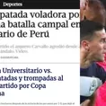 Universitario vs. Gimnasia: Así informó la prensa argentina sobre la batalla campal