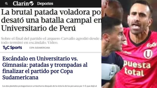 Universitario vs. Gimnasia: Así informó la prensa argentina sobre la batalla campal