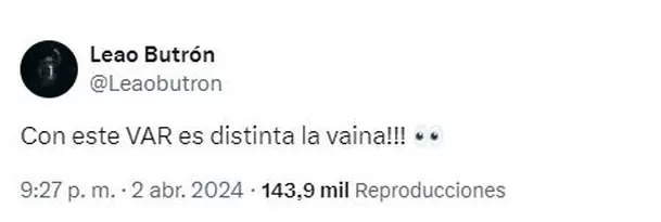 Esto publicó Leao Butrón. | Fuente: @Leaobutron