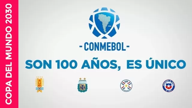 Se lanza candidatura en el Estadio Centenario de Montevideo. | Video: Conmebol