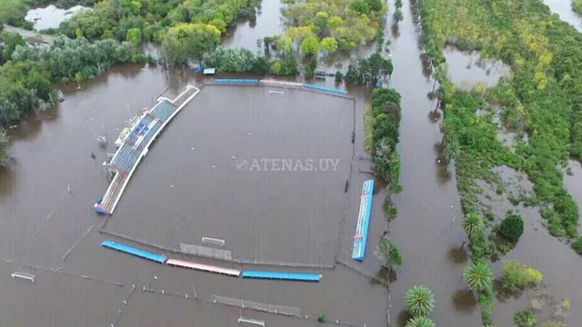 Uruguay: Club Atenas muestra su estadio afectado por lluvias torrenciales