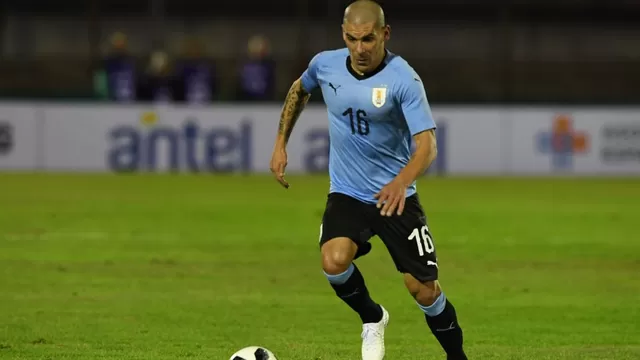 Maxi Pereira, lateral uruguayo de 36 años. | Foto: AFP