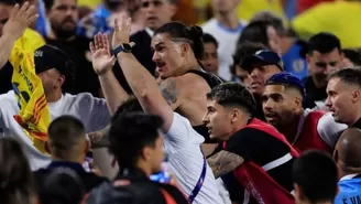Futbolistas uruguayos tuvieron altercado con hinchas colombianos / Foto: Getty