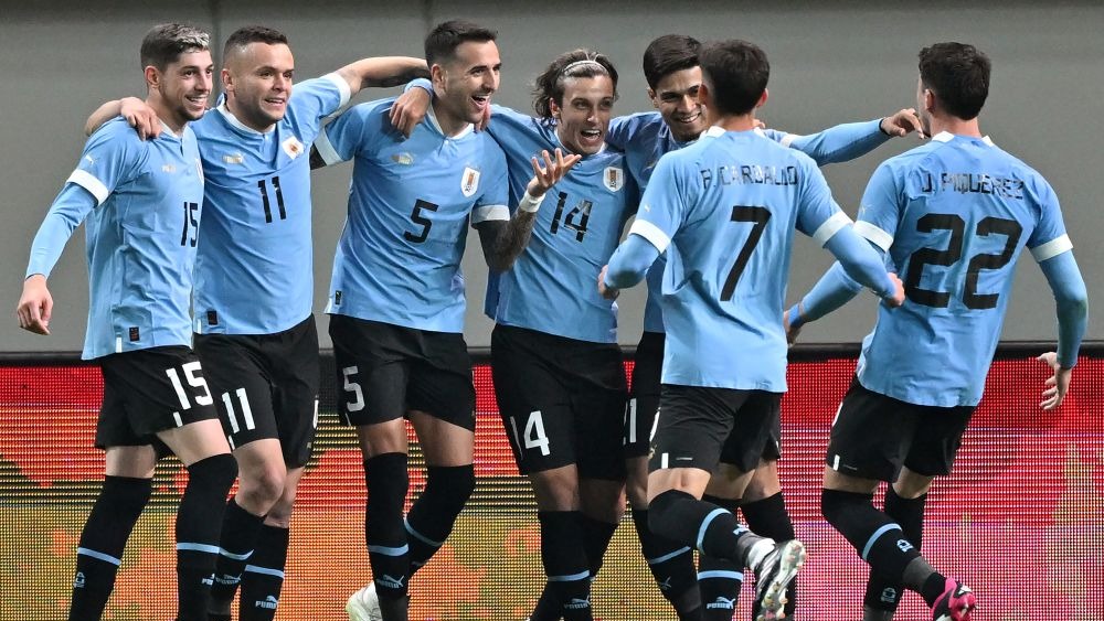 Uruguay venció 2-1 a Corea del Sur en el segundo amistoso de su gira asiática
