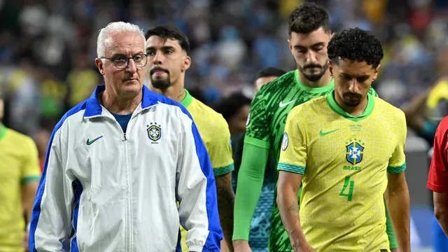 La imagen de Dorival Júnior se viralizó y está dando que hablar en las redes sociales tras la eliminación de Brasil. | Video: Globo