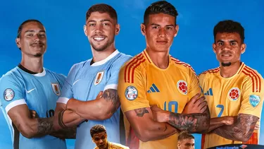 Uruguay vs. Colombia juegan por las semifinales de la Copa América 2024. | Foto: Copa América 2024