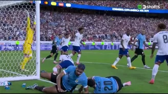 Uruguay vs. Estados Unidos: Maximiliano Araújo causó tremendo susto tras duro golpe en la cabeza